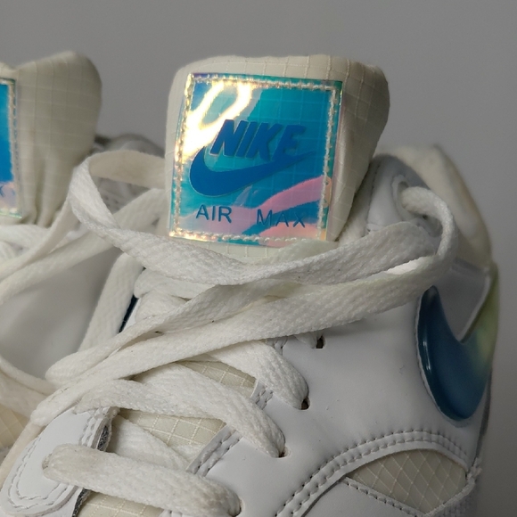 Nike Air Max 1 SE White with Blue and Iridescent Accents - Picture 5 of 8